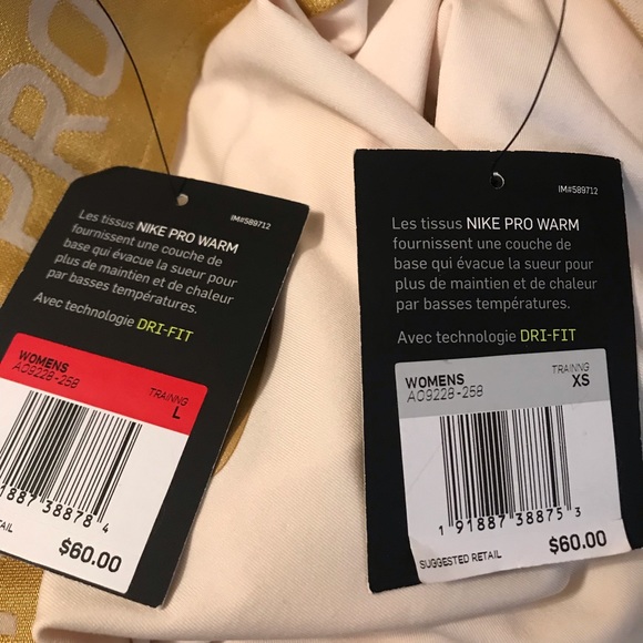 Nike Pro Warm Sparkle 7/8 Training Tights AO9228 - Picture 7 of 7